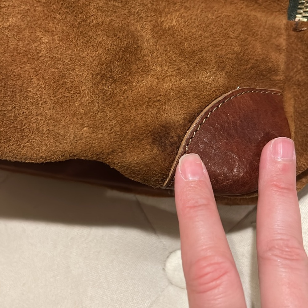 Golden Goose Equipage Brown Suede Bag - Picture 10 of 11